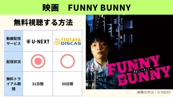 U-NEXT 映画 FUNNY BUNNY 無料配信動画